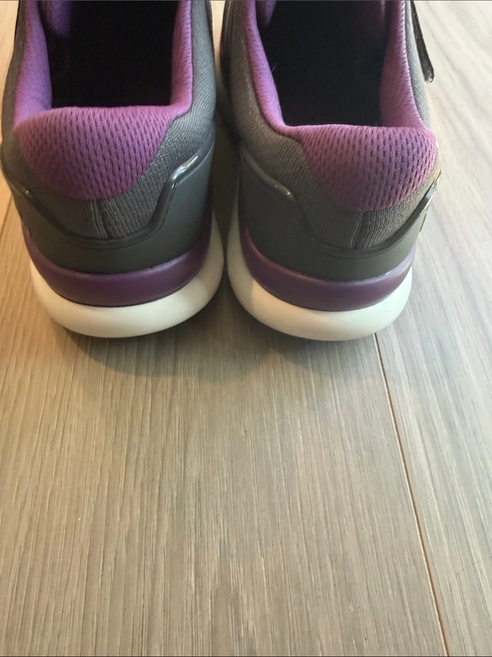 Alegria Women's Breez Steel Gray/Purple Sneakers Size 41 (10.5-11 US )